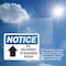 Signmission All Deliveries To Business Office, 14 in W x Rectangle, Plastic OS-2PACK-NS-P-1014-L-10093 - alternate 2